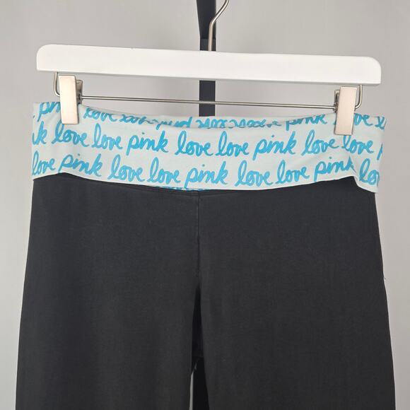 Vintage Y2K Victoria's Secret Pink Foldover Yoga Pants Size M - Small Flaw - Picture 4 of 6